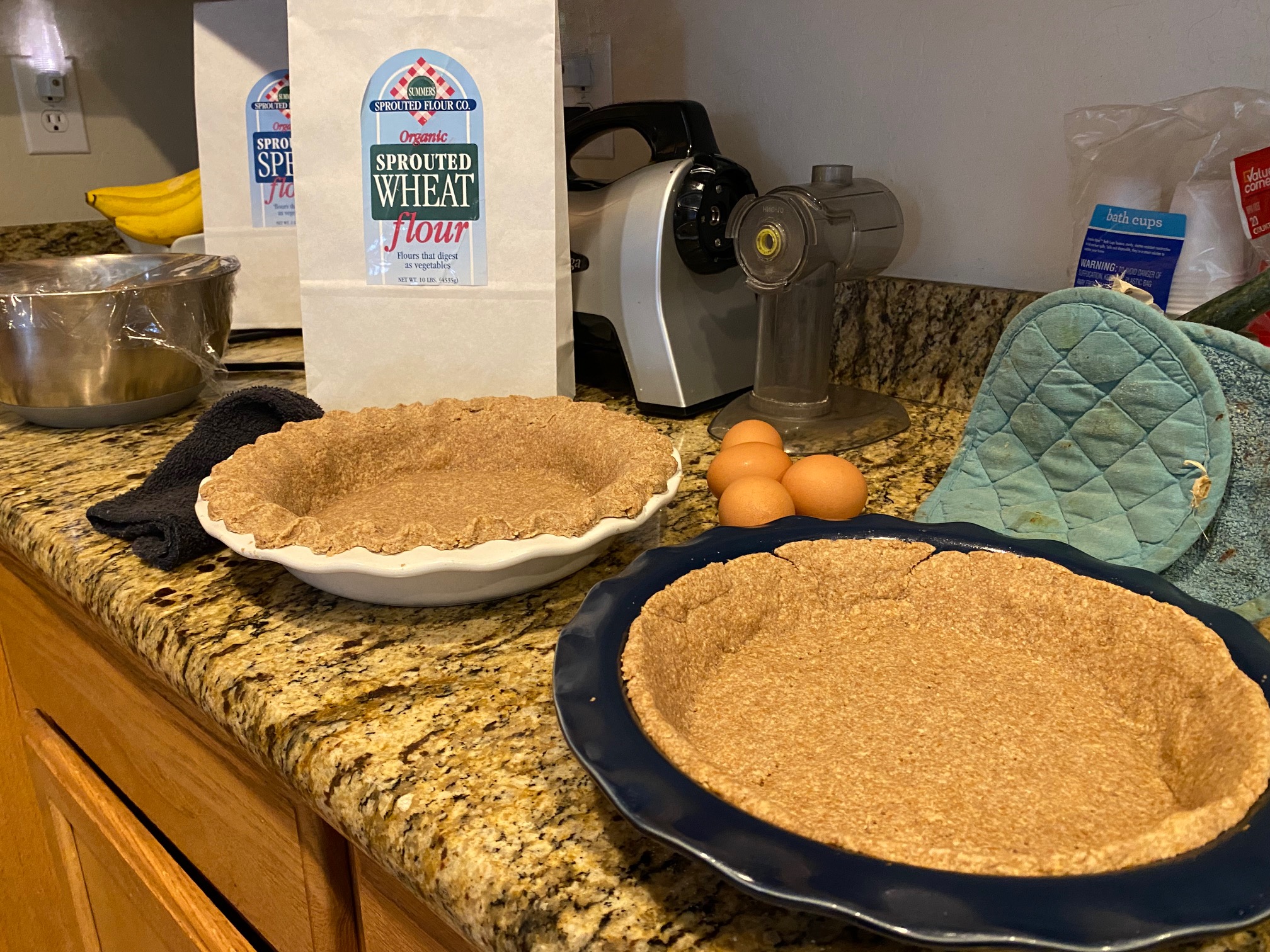 pie crust Summer sprouted wheat