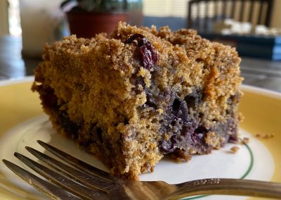 Blueberry Buckle Crumb Cake